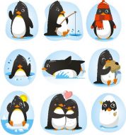 Фотообои Веселые пингвины