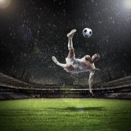 Фреска Футболист с мячом