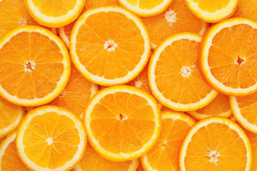 Фотообои дольки апельсина