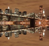 Фотообои Бруклинский мост в коричневых тонах