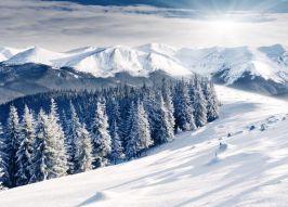 Фотообои зима в горах