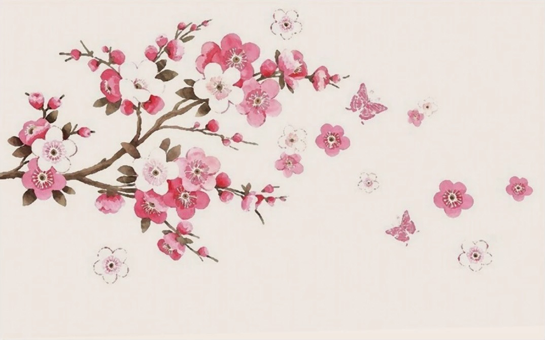 Фотообои Нежная розовая сакура