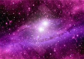 Фотообои Фиолетовый космос