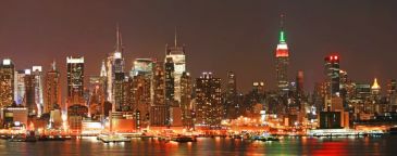 Фотообои Панорама Нью-Йорка в коричневых тонах